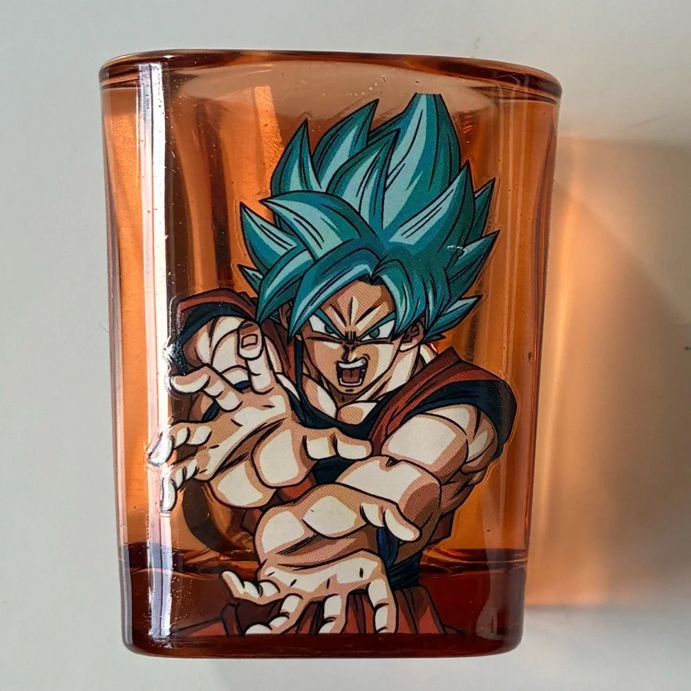 Orange Super Goku Dragon Ball Z Square Shot Glass - 2 oz.